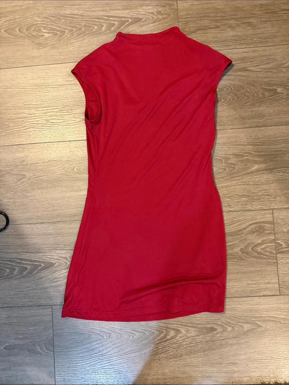 Peppermayo Scarlet Red Twist-Cut Mini Dress - Picture 3 of 3